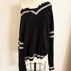 Kendall + Kylie velour sweater